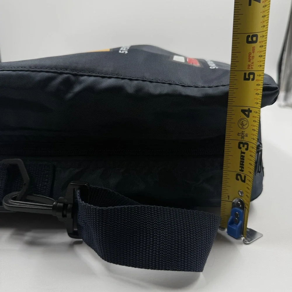 Paul & Shark Laptop Bag Mens Large Blue Yachting Nautical Flag Crossbody Travel